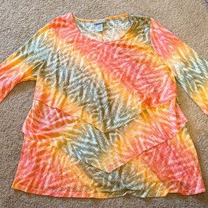 Catherines Multicolor Layered Blouse